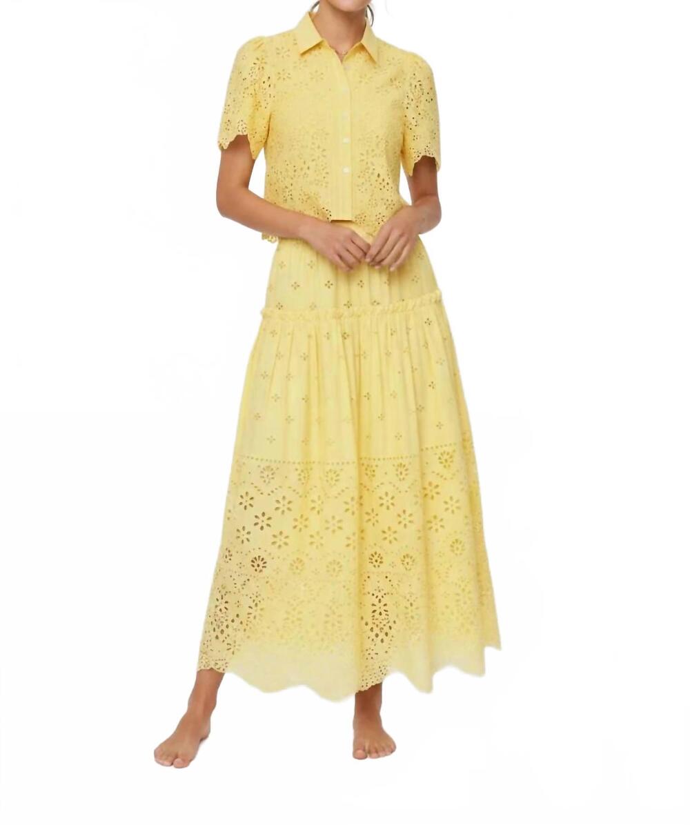 NEW LOVE THE LABEL angelique midi skirt in sunlight